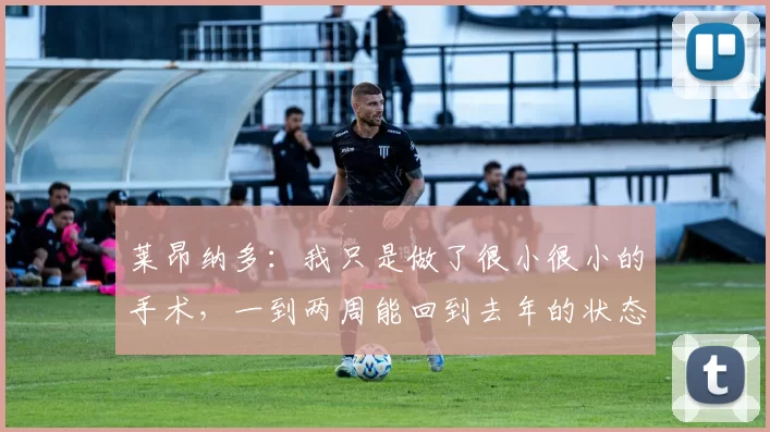莱昂纳多：我只是做了很小很小的手术，一到两周能回到去年的状态